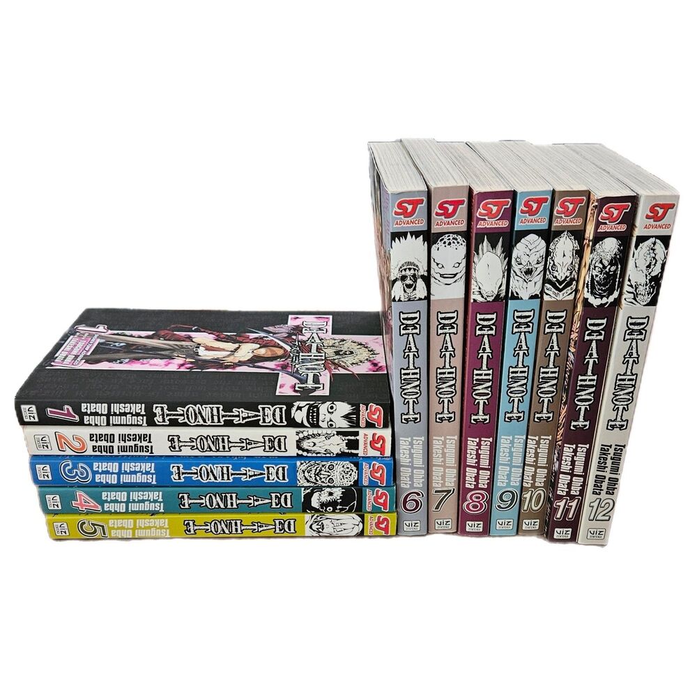 Shonen Jump  Advanced Death Note Complete Manga Series Volumes 1-12 In English